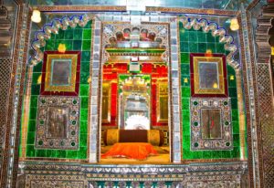 Inside decoration of city palace Udaipur
