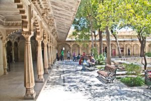 Veranda of city palace Udaipur
