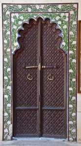 Inside decoration of city palace Udaipur