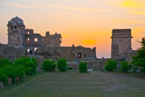 Chittorgarh fort sunset