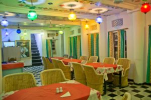 Dinning area in Udaipur Hotel