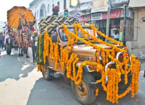 Pushkar camel fair decorated jeep