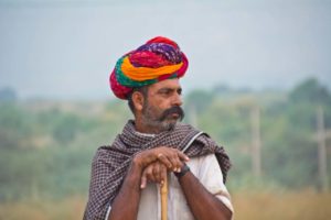 Pushkar camel fair in morning