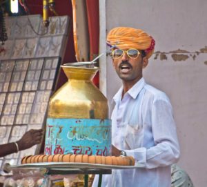 Pushkar camel fair market tea