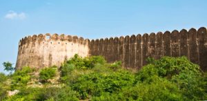 Wall of Nahargarh fort jaipur