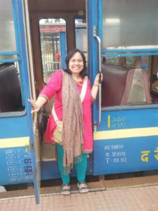 I with Nilgiri mountain railway carriage