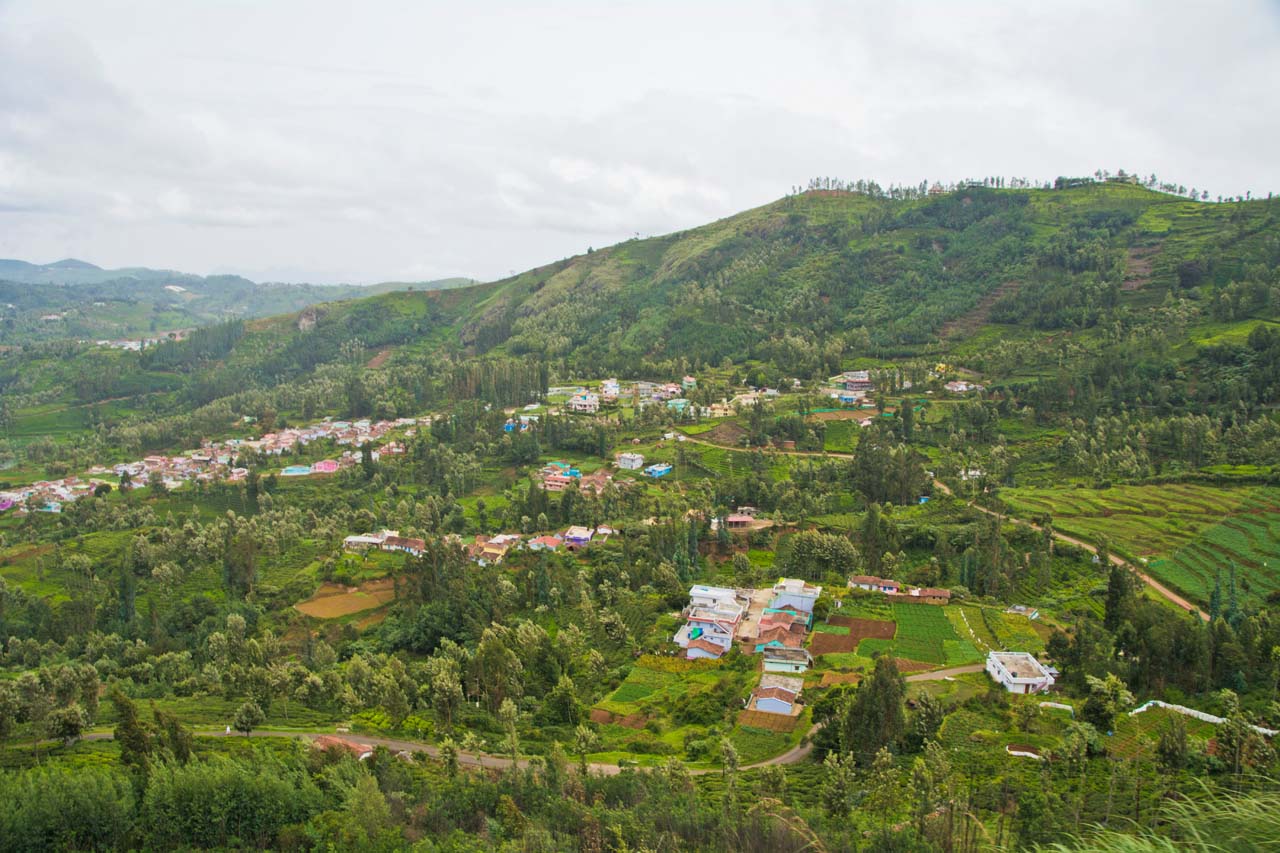 Landscape on the way from Ooty to Metupalaiyam