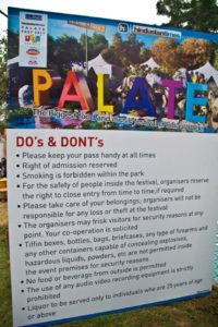 Palate fest do and don't