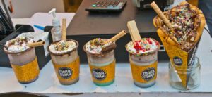 Palate fest waffle and ice cream