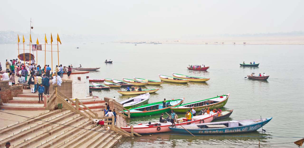 Boats at Ghats of Varanasi