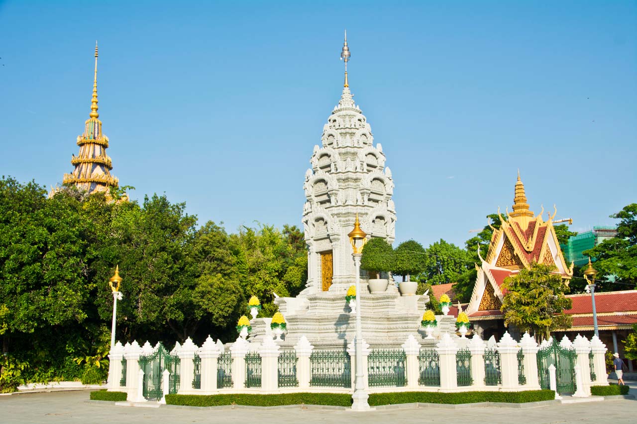 Stupa in Silver Pagoda Phnom Penh