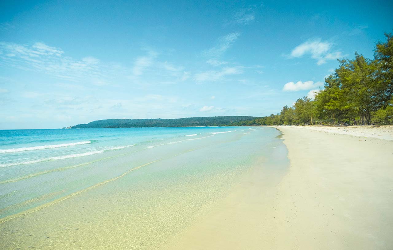 Long Set Beach, Koh Rong in Cambodia