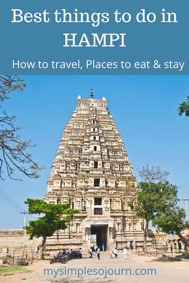 Best things to do in Hampi, Places to eat & stay #incredibleindia #hampi #UNESCO #Heritagesite #travel #travelguide